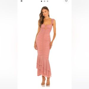 Michael Costello x Revolve Pink Dress
